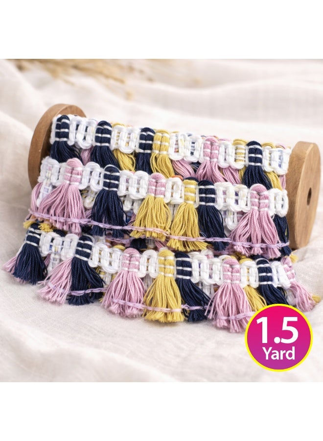 Habibi Party Tassels – 1.5 Yard Mixed Color, 2 cm for DIY Crafts & Decoration - Image 1
